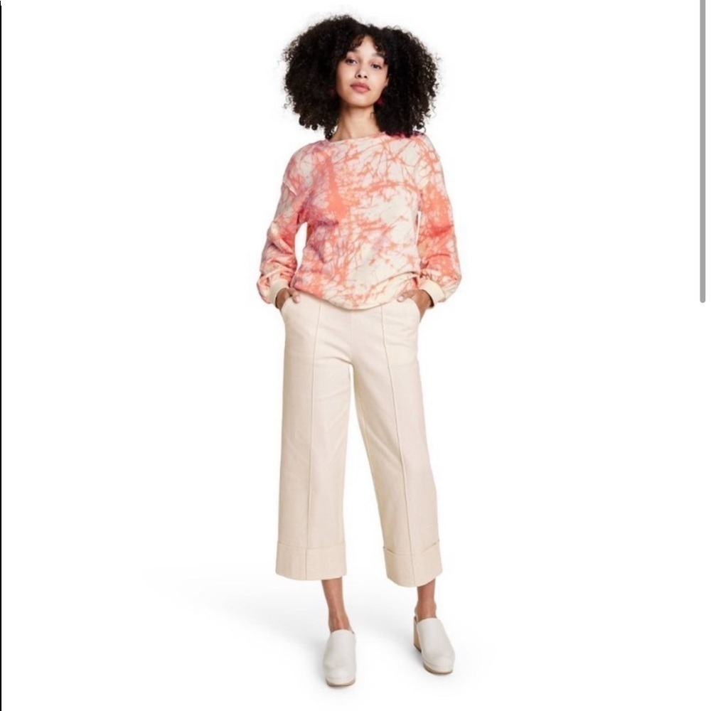 Rachel Comey Target cream high rise wide straight leg pants trousers 16